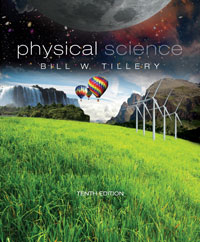 Tillery: Physical Science, Tenth Edition, Book Cover