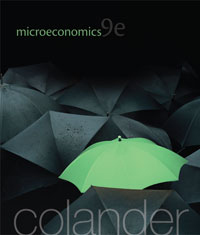 Colander Microeconomics Ninth Edition Large Cover
