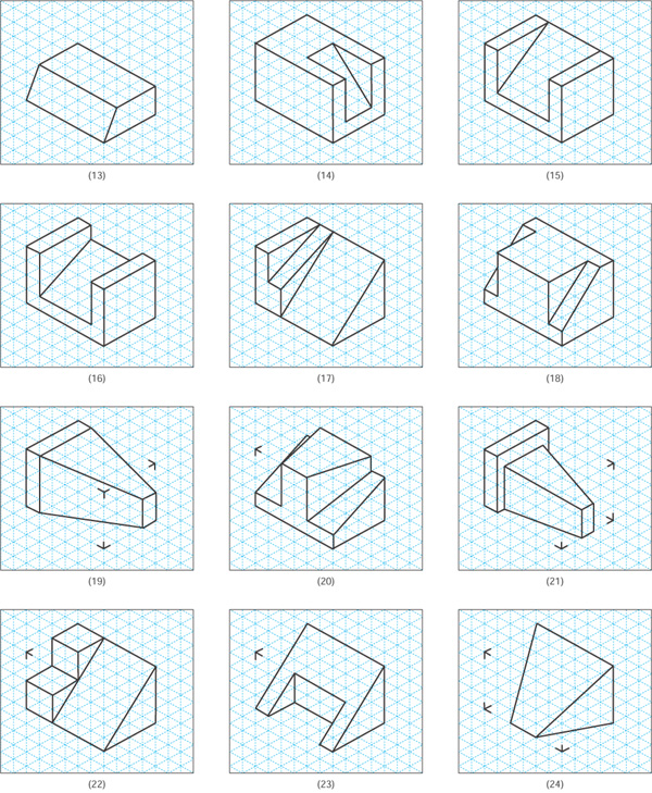 Figure 4.85b - Problem 4.2 Multiview sketching problems