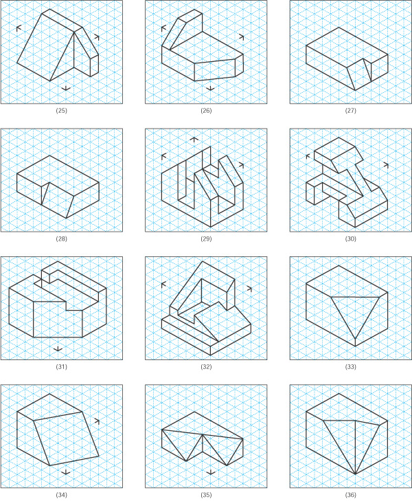 Figure 4.85c - Problem 4.2 Multiview sketching problems