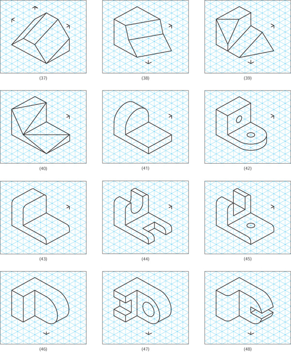 Figure 4.85d - Problem 4.2 Multiview sketching problems