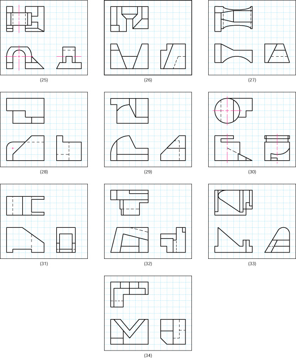 Figure 4.86c - Problem 4.3 Pictorial sketching problems