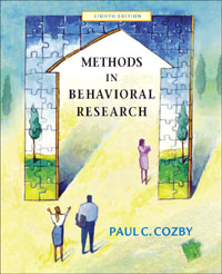 Cozby Methods In Behavioral Research 8e Book Cover