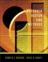 Research Design and Methods: A Process Approach, Book Cover