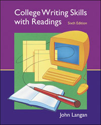 Large Book Cover for College Writing Skills with Readings 